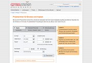 Komfortfunktionen wie der Preisrechner oder der Dateiupload helfen dem Kunden bei der Planung.
