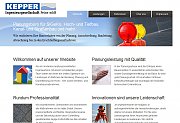 Die Startseite vermittelt einen Überblick über die Dienstleistungen des Ingenieurbüros
